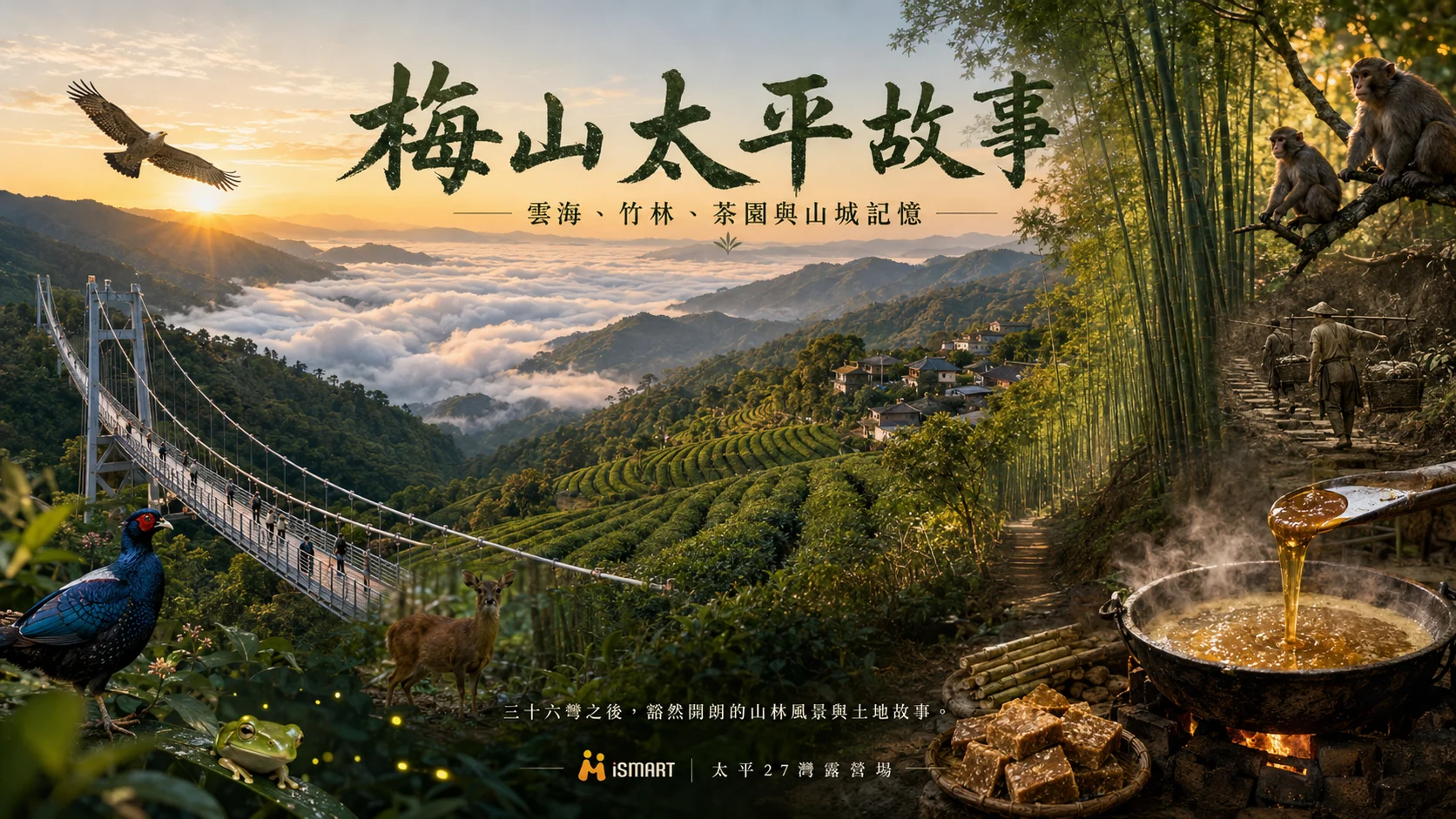 【山城故事】梅山太平的一天:從三十六彎晨光到竹林夜色 【山城故事】梅山太平的一天:從三十六彎晨光到竹林夜色