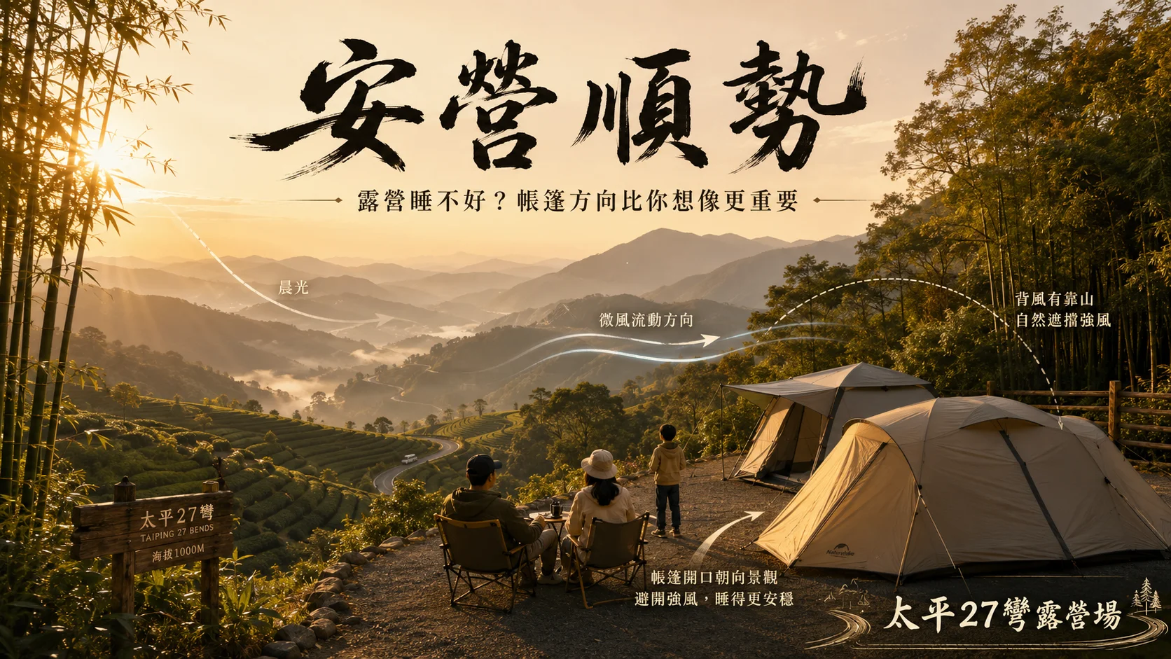 【安營順勢】露營睡不好?帳篷方向比你想像更重要 【安營順勢】露營睡不好?帳篷方向比你想像更重要