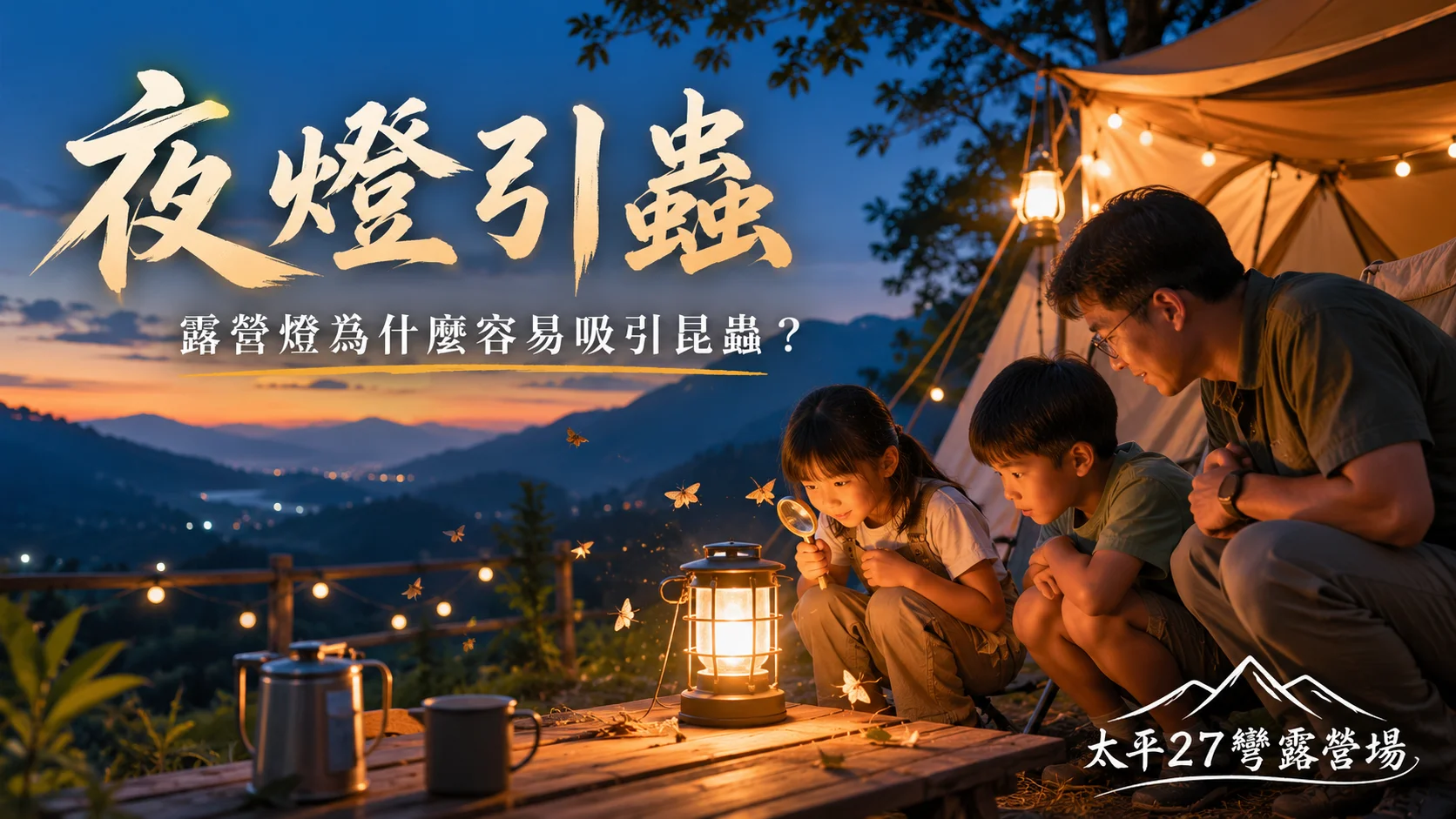 【夜燈引蟲】露營燈為什麼容易吸引昆蟲? 【夜燈引蟲】露營燈為什麼容易吸引昆蟲?