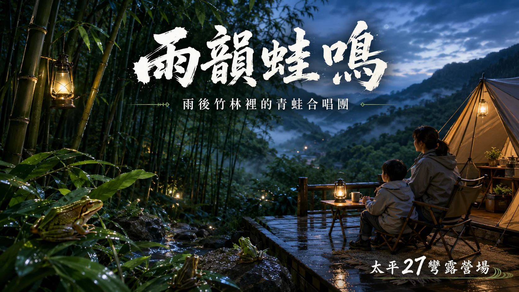 【雨韻蛙鳴】雨後竹林裡的青蛙合唱團 【雨韻蛙鳴】雨後竹林裡的青蛙合唱團