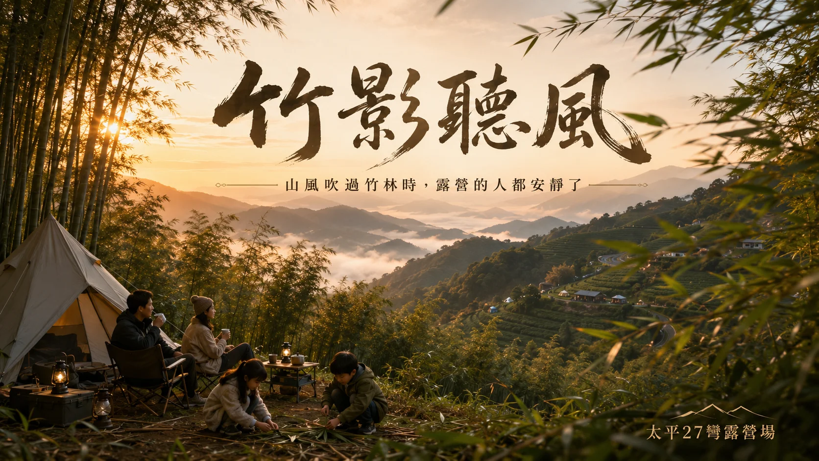 【竹影聽風】山風吹過竹林時,露營的人都安靜了 【竹影聽風】山風吹過竹林時,露營的人都安靜了