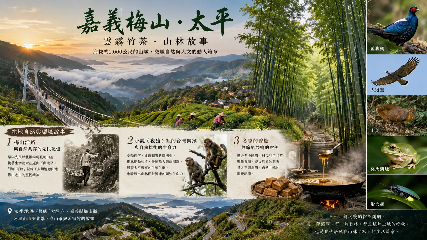 【深度導覽】梅山太平故事:雲霧茶鄉與在地自然環境探索 【深度導覽】梅山太平故事:雲霧茶鄉與在地自然環境探索