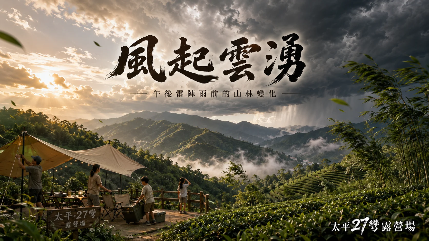 【風起雲湧】午後雷陣雨前的山林變化 【風起雲湧】午後雷陣雨前的山林變化